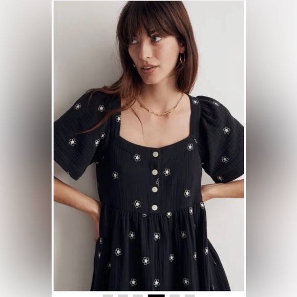 Black Floral boho Midi Dress by Maxwell NWT MSRP $138 - Picture 5 of 13